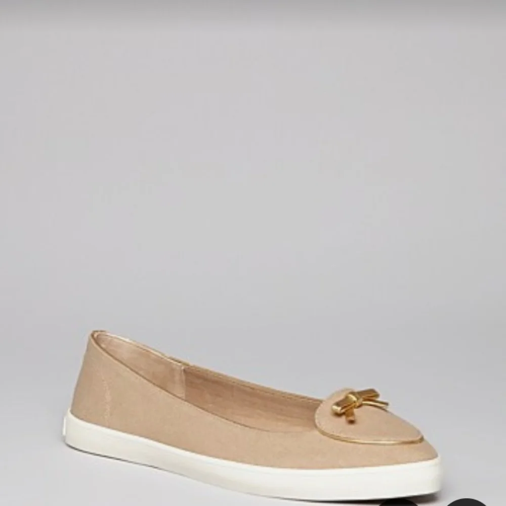 Tory Burch Dakota sneaker-Canvas/Metallic gold tan size 9 - Picture 10 of 10